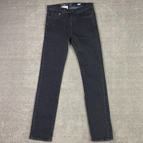 NWT Paul Smith Jeans Slim Fit Washed Black Stretch Men's 29 Measure 31.5 x 32.75 - Picture 1 of 15